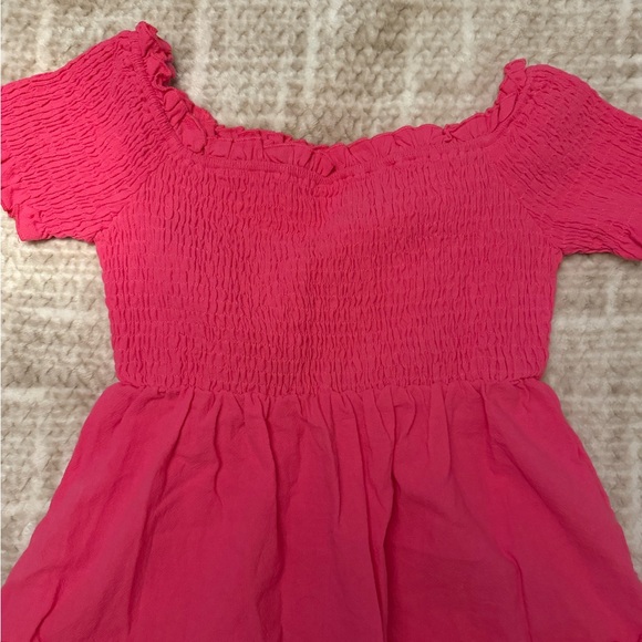 Pink Ruffled Kids Dress - Picture 2 of 3